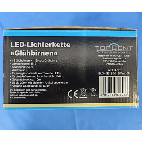Catena di illuminazione «LED-Lichterkette "Glühbirnen"» — foto 2 dell'alert SR/02900/25