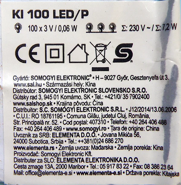 Catena di illuminazione «LED LIGHT CHAIN» — foto 5 dell'alert A11/00089/20