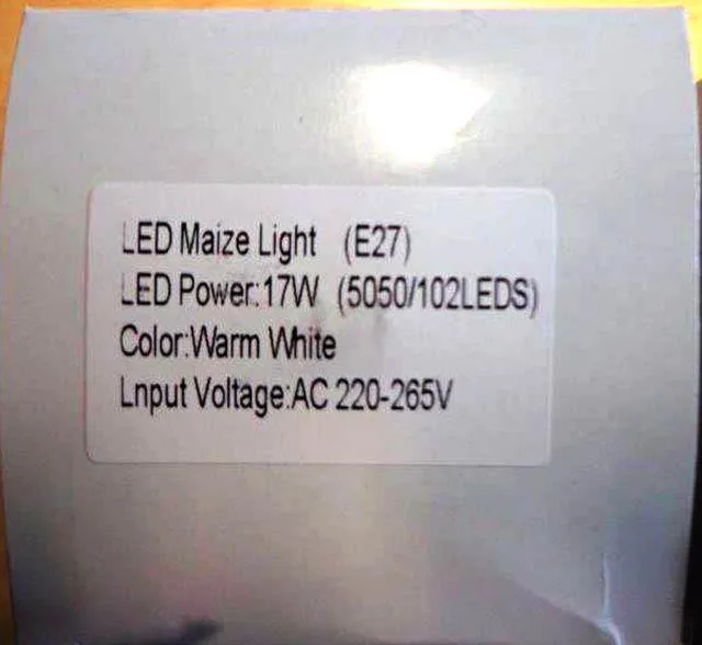 Lampade a LED «LED Maize Light (E27)» — foto 1 dell'alert A12/0646/14