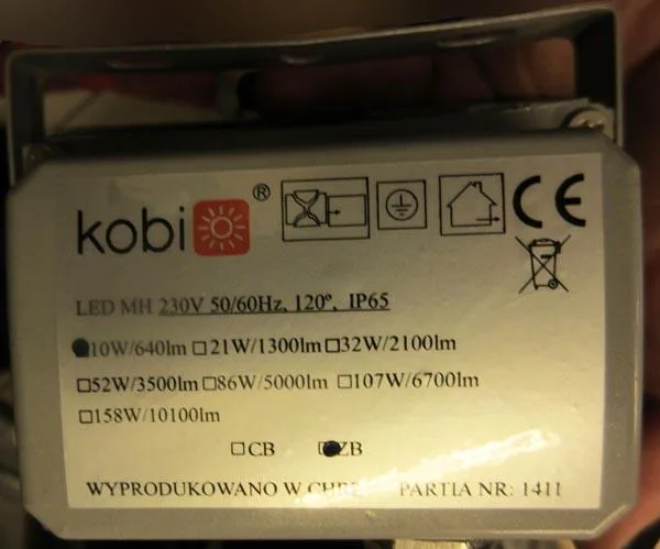 Luce di inondazione del LED «LED MH 10W» (KOBI)