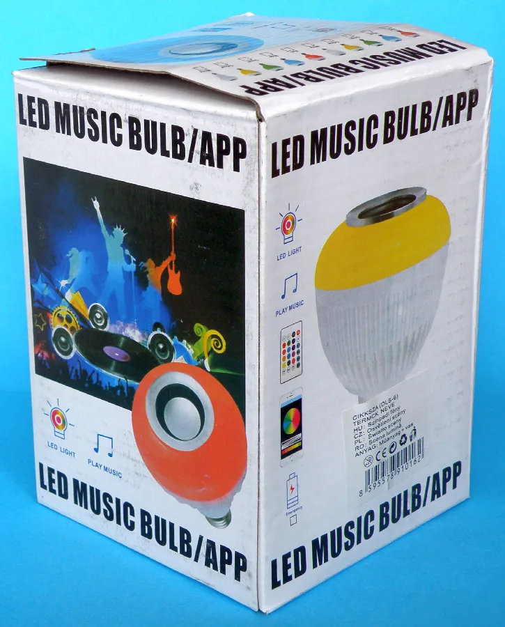 Lampadina musicale a LED «LED MUSIC BULB/APP» — foto 1 dell'alert A12/00170/21