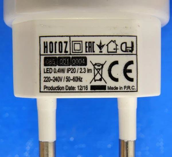 Luce notturna del LED «LED Night Lamp» — foto 2 dell'alert A12/0614/19