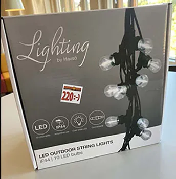 Catena di illuminazione a LED «LED OUTDOOR STRING LIGHTS LED ljusslinga» — foto 1 dell'alert A12/01757/22