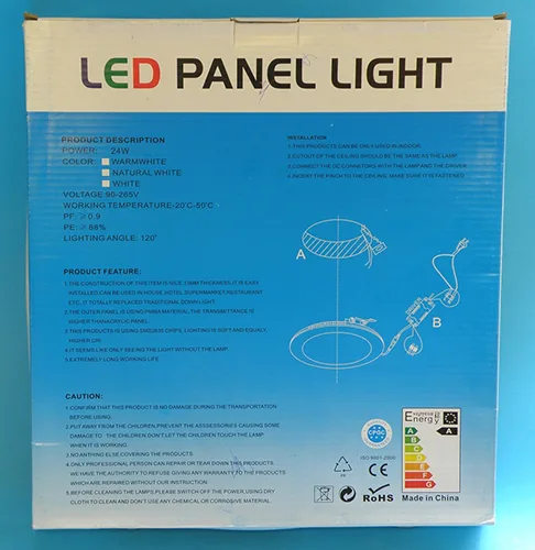 Apparecchio da incasso «LED Panel Light» — foto 2 dell'alert A12/01775/20