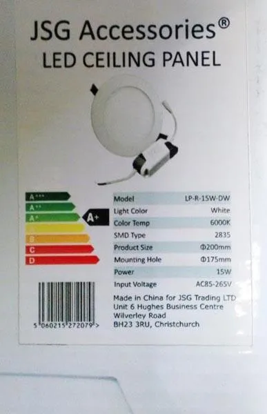 Plafoniera a LED «LED Panel Light» — foto 2 dell'alert A12/0358/17