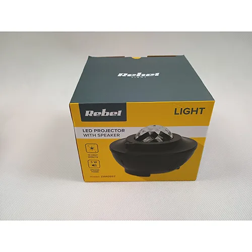 Proiettore LED senza fili «LED projector with speaker» (REBEL)