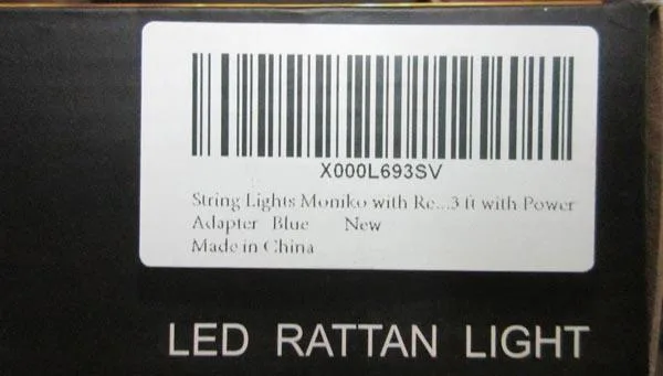 Catena di illuminazione «LED Rattan Light» — foto 1 dell'alert A12/0055/17