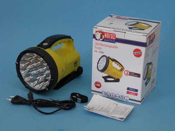 Lampada a LED portatile «LED Rechargeable Torch / LED-es újratölthető kézilámpa» (HOROZ)
