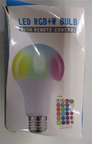 Lampadina del LED «LED RGB+W Bulb with Remote Control» — foto 2 dell'alert A12/00047/21