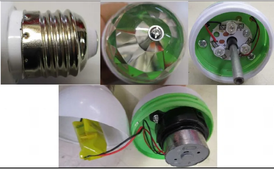 Lampadina del LED «LED Rotating Disco Bulb RGB» — foto 1 dell'alert A12/00053/21