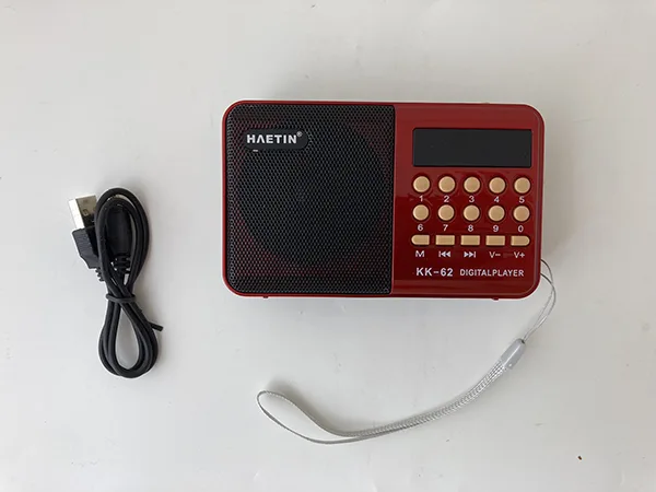 Radiofonia «LED Stereo Mini Digital Portable AUX TF Card FM Radio» (HʌETIN)