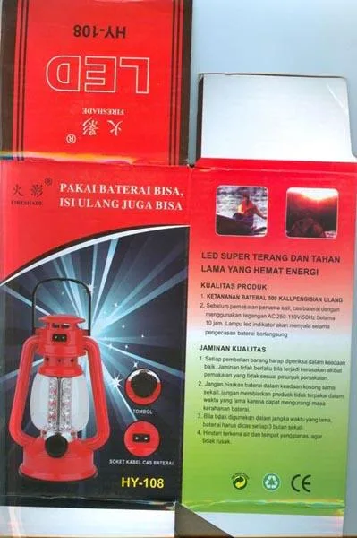 Lampada a LED portatile «LED SUPER TERANG DAN TAHAN LAMA YANG HEMAT ENERGI» — foto 3 dell'alert A12/0337/16