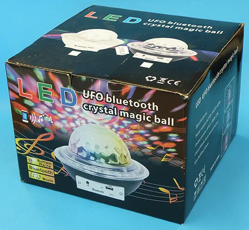 Luce del LED «LED UFO bluetooth crystal magic ball» — foto 2 dell'alert A12/00126/22