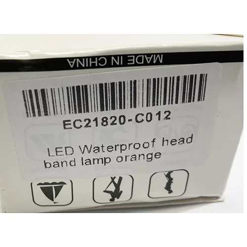 Proiettore a LED «LED Waterproof head band lamp orange» — foto 2 dell'alert A12/01488/24