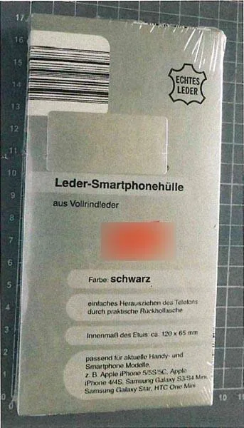 Custodia per telefono cellulare «Leder-Smartphonehülle» — foto 2 dell'alert A12/1266/18