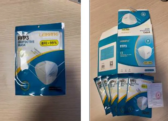 Maschera filtro particella «LEIKANG» — foto 1 dell'alert A12/00932/21