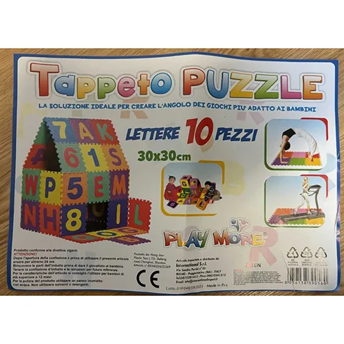 Tappetino per puzzle «Lettere 10 pezzi» (Play More)