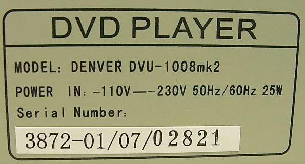 Lettore DVD — foto 2 dell'alert 1306/07