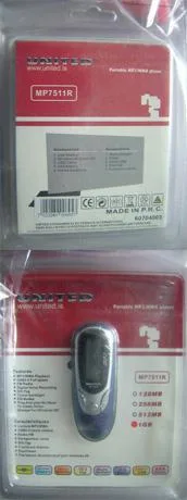 Lettore MP3/WMA con sintonizzatore FM (UNITED)