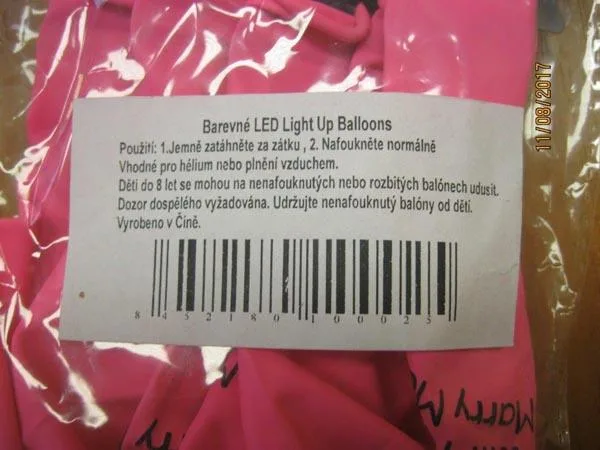 Palloncini a LED «Light up Balloons» — foto 3 dell'alert A12/0157/18