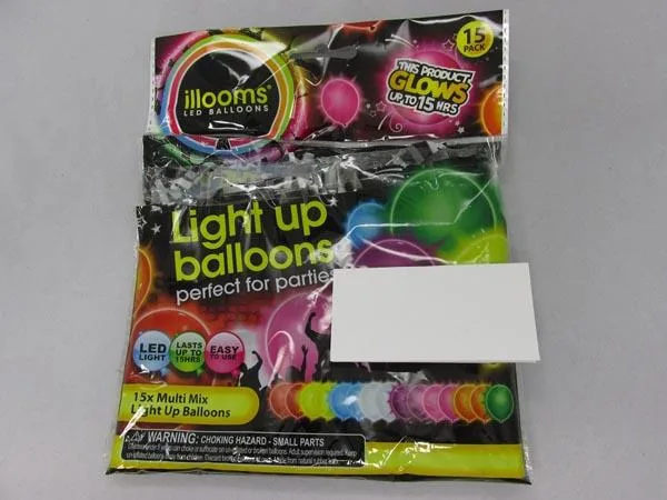 Palloncini a LED «Light Up Balloons» — foto 2 dell'alert A11/0088/15