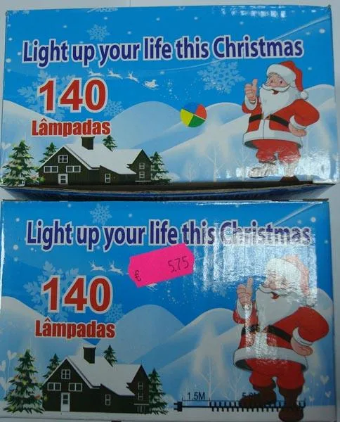 Catena di illuminazione «Light up your life this Christmas - 100L LED Lights / 140 Lampadas» — foto 1 dell'alert A12/0130/16