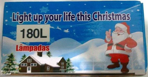 Catena di illuminazione «Light up your life this Christmas, 180L Lampadas» — foto 1 dell'alert A12/0488/15