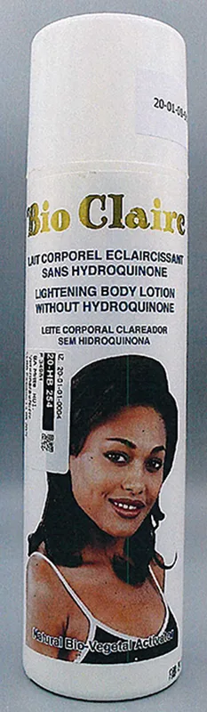 Prodotto schiarimento della pelle «Lightening Body Lotion without Hydroquinone» (Bio Claire)