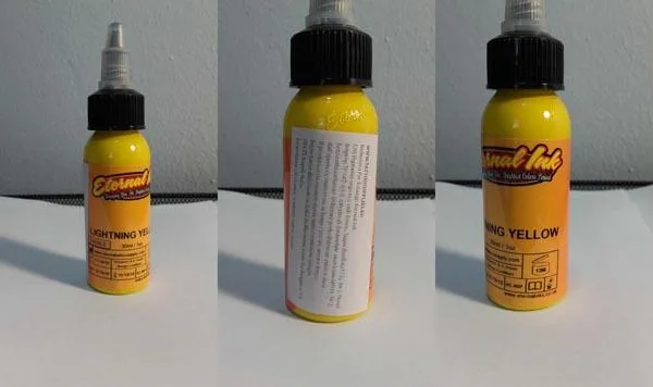 Inchiostro del tatuaggio «LIGHTNING YELLOW» (Eternal Ink.)