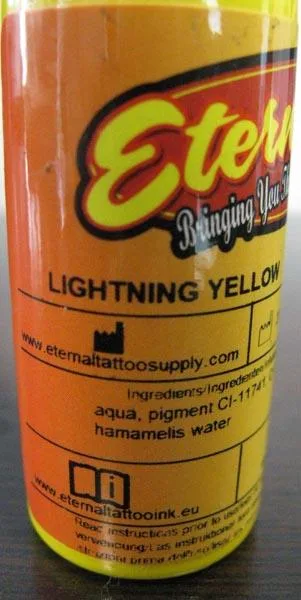 Inchiostro del tatuaggio «Lightning Yellow» (Eternal Ink)