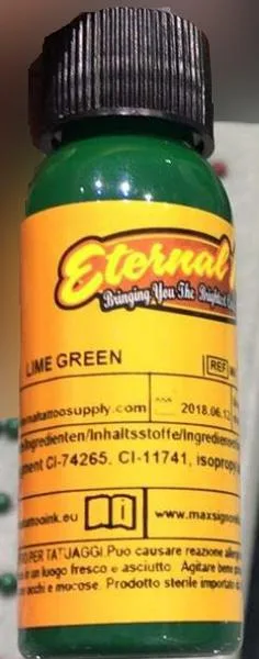 Inchiostro del tatuaggio «Lime Green» (Eternal Ink)