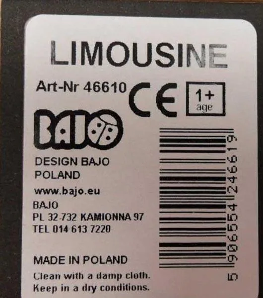 Giocattolo di legno «Limousine» — foto 3 dell'alert A12/1393/17