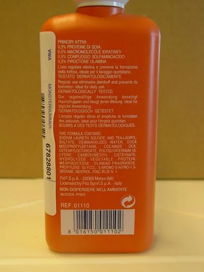 Linea sportiva antiforfora Shampoo & Balsam — foto 1 dell'alert 0855/07