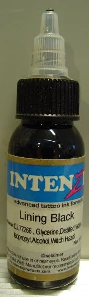 Tatuaggio o inchiostro permanente per trucco «Lining Black» (Intenze)