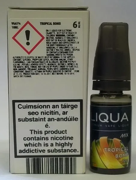 Liquido per sigarette elettroniche «Liqua» — foto 3 dell'alert A12/0906/18