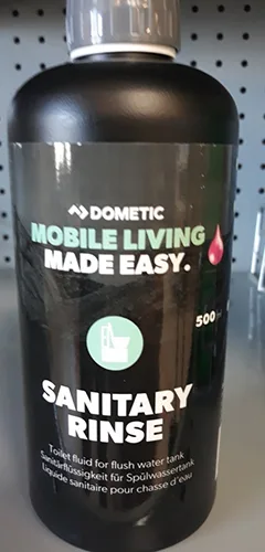 Detersivo liquido per toilette «Liquide sanitaire pour chasse d'eau» (Dometic, MOBILE LIVING - MADE EASY)