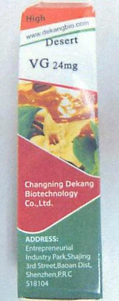 Liquido per sigarette elettroniche (Dekang)