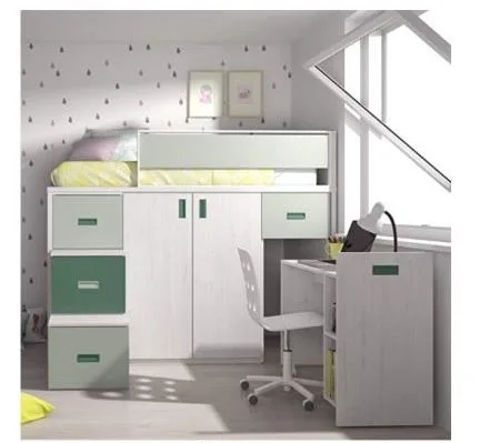 Letto a soppalco «Lit mezzanine avec bureau amovible et armoire» — foto 2 dell'alert A12/00883/22