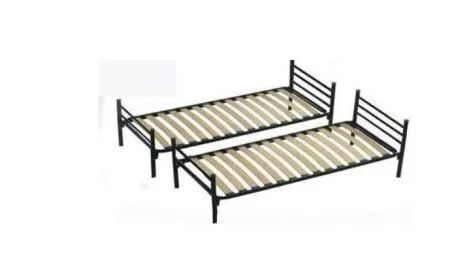 Letto a castello «Lit superposé noir» (Fassolishop)