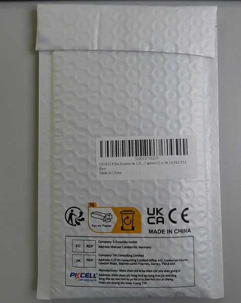 Batterie a bottone «Lithium Battery 3V CR1632» — foto 2 dell'alert A12/02842/23