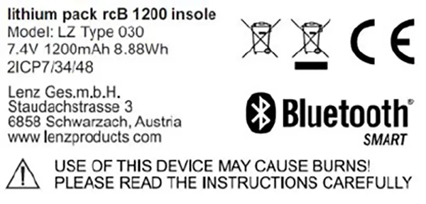 Pacchetto batteria «lithium pack rcB 1200 insole» — foto 2 dell'alert A12/01058/22