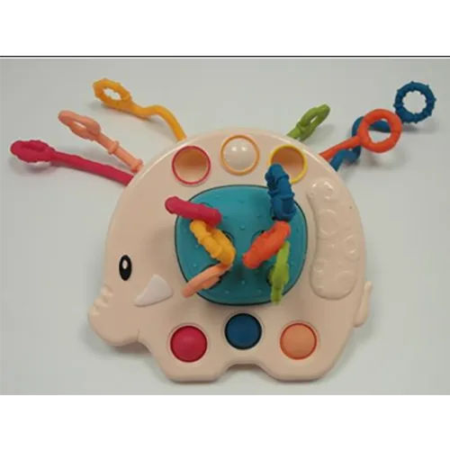 Giocattolo del cavo tirante «Little elephant pull box» (Moni)