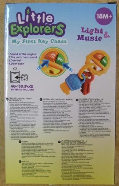 Giocattolo di plastica «Little explorers - My first key chain» — foto 2 dell'alert A11/0135/17
