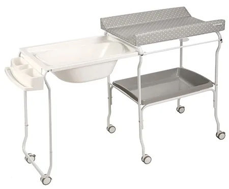 Tavolino per bambini con vasca estraibile «LIV - Table à langer avec baignoire extensible» — foto 1 dell'alert A12/02143/23