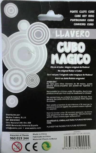 Portachiavi «Llavero cubo magico (magic cube keychain)» — foto 2 dell'alert A12/1957/13