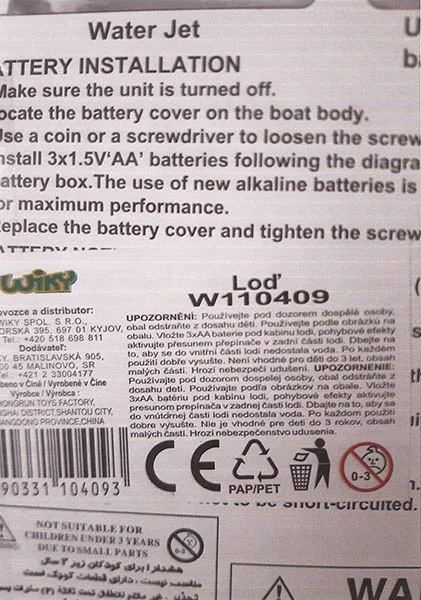 Giocattolo a batteria «loď MARINE RESCUE»