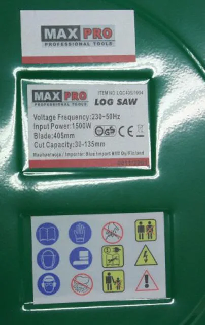 Sega circolare «Log saw» — foto 1 dell'alert A12/1992/13