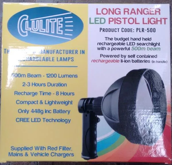 Luce ricaricabile a LED «Long Ranger LED Pistol Light» — foto 1 dell'alert A12/0761/17