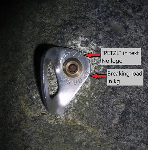 Ancora per l'arrampicata «longlife first generation (type 1)» (Petzl)