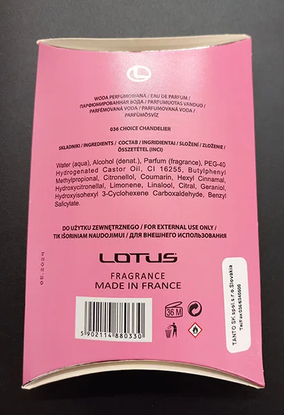 Profumo «Lotus - Choice Chandelier» — foto 2 dell'alert A12/02629/23